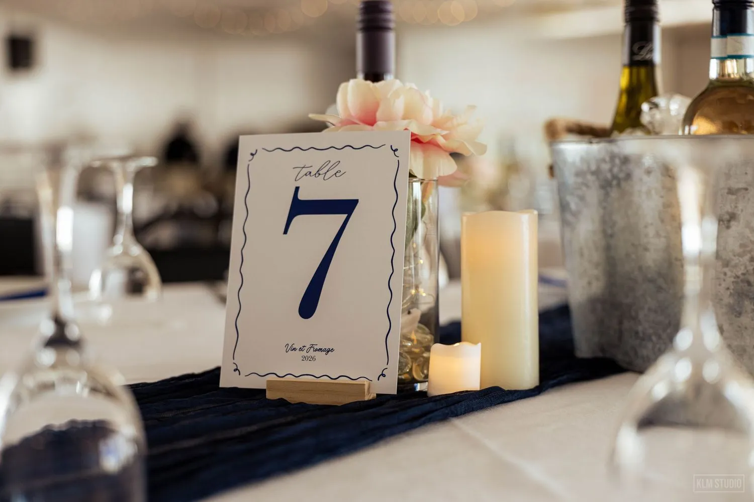 Détail de table numérotée lors d’un événement
